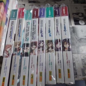 Sword Art Online – novel – Vol.1 ao 8 (Lote #250)